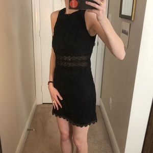 Black lace mini dress!